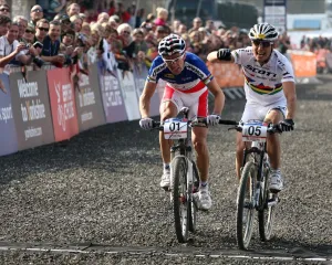 Nino Schurter Beats Julien Absalon In A Sprint Finish Nino Schurter Beats Julien Absalon In A Sprint Finish
