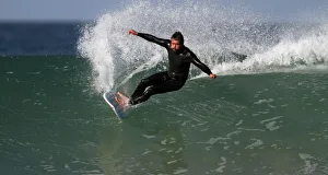 Surfing Prints: Older Local Surfer