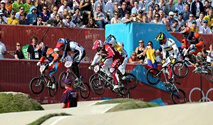 Britain Prints: Olympic Mens Bmx