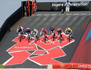 Britain Prints: Olympic Mens Bmx, Race Start