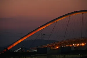 Olympic Stadium With Sunset