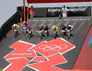 Britain Prints: Olympic Womens Bmx Race Start