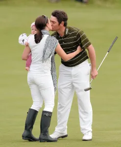Daughter Prints: The Open Winner Louis Oosthuizen With Wife Nel-Mare & Da