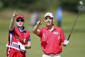 Annes Prints: Padraig Harrington & Caddy