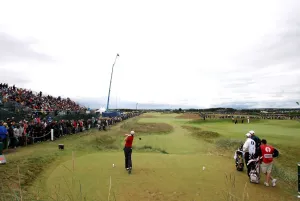 Drives Prints: Padraig Harrington Drives Off On The 6th