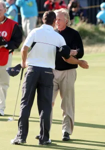 Padraig Prints: Padraig Harrington & Greg Norman