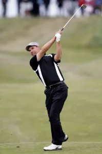 Shot Prints: Padraig Harrington Plays His 2nd Shot To The 9th Green