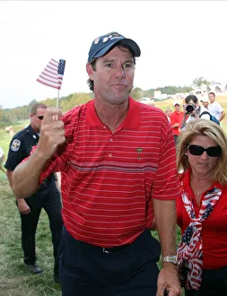 Azinger Prints: Paul Azinger With Tiny Flag