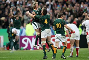 Percy Montgomery, Bakkies Botha, Butch James Celebrate Final Percy Montgomery, Bakkies Botha, Butch James Celebrate Final
