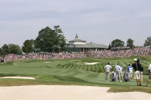 Club Prints: Players On 18th Fairway