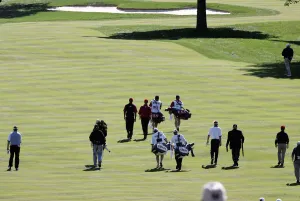 Fairway Prints: Players Walk The Fairway