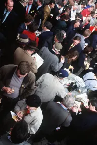 Racegoers Prints: Racegoers Having A Drink