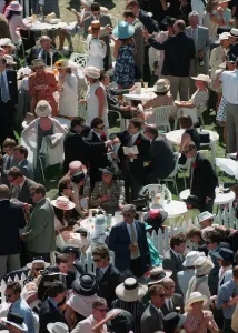 Racegoers Prints: Racegoers At Royal Ascot