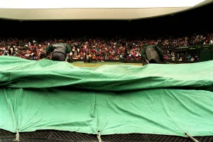 Centre Prints: Rain Covers On Centre Court