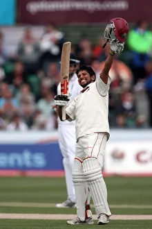 Indies Prints: Ramnaresh Sarwan Celebrates As He Makes It 100