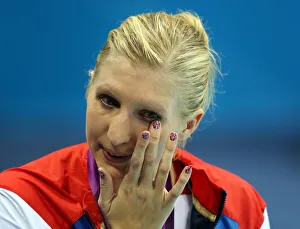 Rebecca Adlington Cries At Ceremony Rebecca Adlington Cries At Ceremony