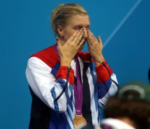 Rebecca Adlington Cries At Ceremony