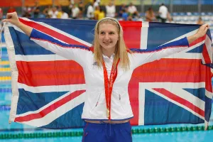 Rebecca Prints: Rebecca Adlington With Flag