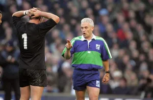 Tony Prints: Referee Alan Lewis & Tony Woodcock