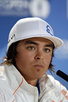 Rickie Fowler During The Media Interview
