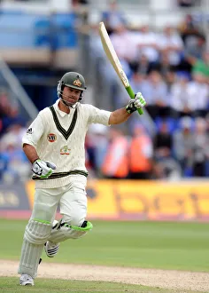 Ricky Ponting Celebtates 100