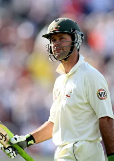 Ponting Prints: Ricky Ponting Dismissed For 78 By Stuart Broad