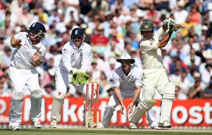 Ponting Prints: Ricky Ponting Hits A Boundary