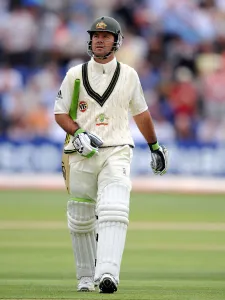 Ponting Prints: Ricky Ponting Leaves The Field After Dismisal