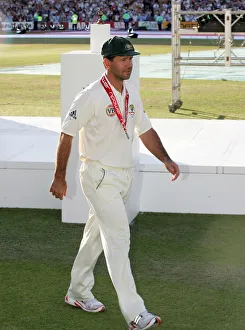 Ponting Prints: Ricky Ponting With His Losers Medal