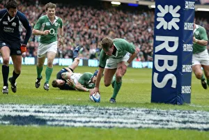 Ronan Prints: Ronan O Gara Scores Try