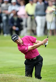 Plays Prints: Ross Fisher Plays Out Of Trouble On 15th Fairway