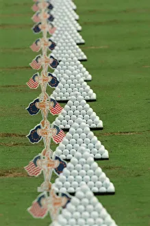 Rows Of Practice Balls