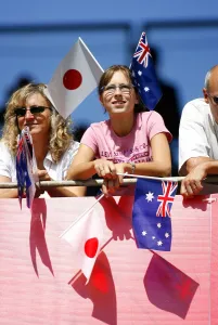 Flags Prints: Rugby Fan With Flags