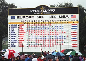 Ryder Cup Leader Board At End