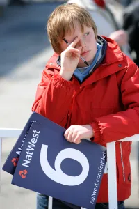 Indies Prints: Sad Young Cricket Fan After Game Is Abandoned