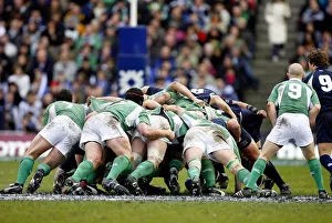 Scrum Prints: Scotland V Ireland Scrum