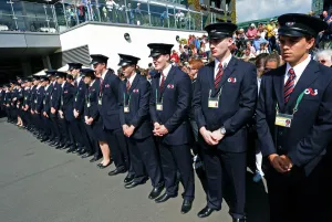 Security Wait To Let Wimbledon Crowds In Security Wait To Let Wimbledon Crowds In