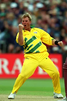 Shane Warne Celebrates Wicket