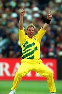Shane Warne Celebrates Wicket