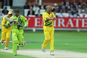 Shane Prints: Shane Warne Gets Alfridi Out Lbw