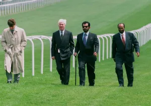 Walks Prints: Sheikh Mohammed Walks Epsom