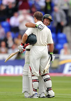 Ponting Prints: Simon Katich Celebrates 100 With Ricky Ponting