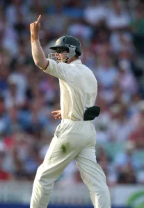 Wicket Prints: Simon Katich Celebrates Trott Wicket
