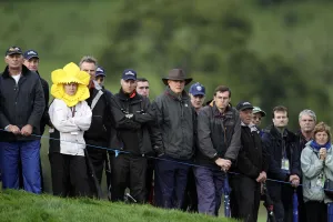 Spectator Prints: Spectator Wears A Daffodil Hat