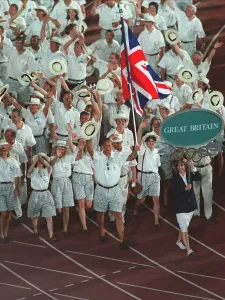 Opening Prints: Steve Redgrave With Flag