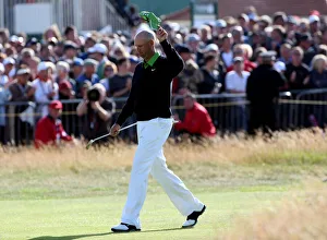 Walks Prints: Stewart Cink Walks Down The 18th