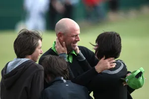 Stewart Cink & Wife Celebrate