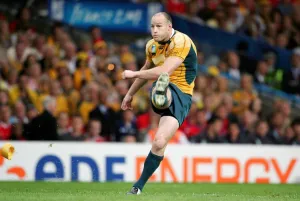 Penalty Prints: Stirling Mortlock Licks A Penalty