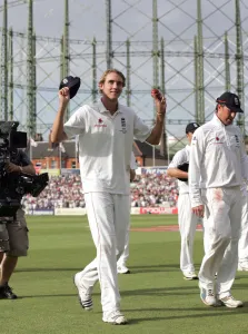 Stuart Prints: Stuart Broad With The Matchball
