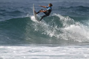 Surfing Prints: Surfer Practicing Trick